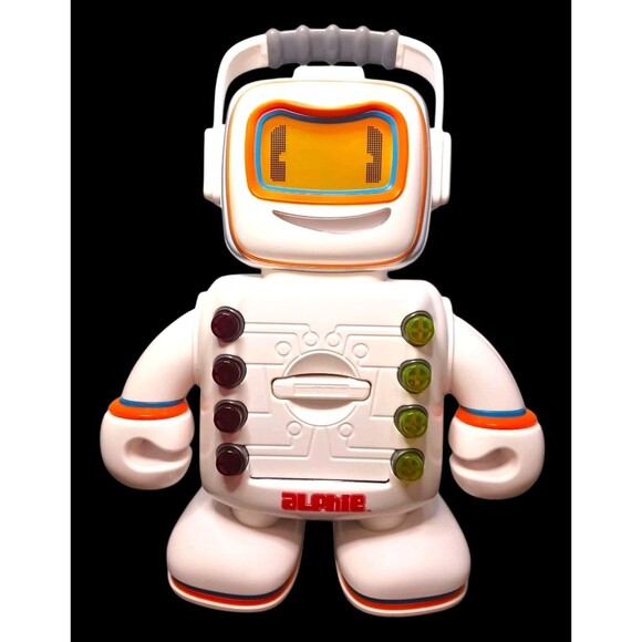 Playskool Alphie Talking Learning Robot w/ 25 Cards Tested 2009 Hasbro EUC Video - Picture 2 of 7